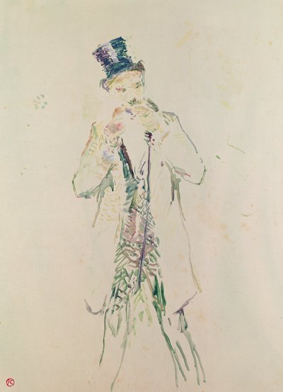 A Standing Gentleman Lighting his Cigar, 1885 by Henri de Toulouse Lautrec